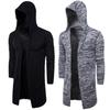 Men's Hooded Cardigan: Spring/Autumn Knit Sweater Jacket Y913