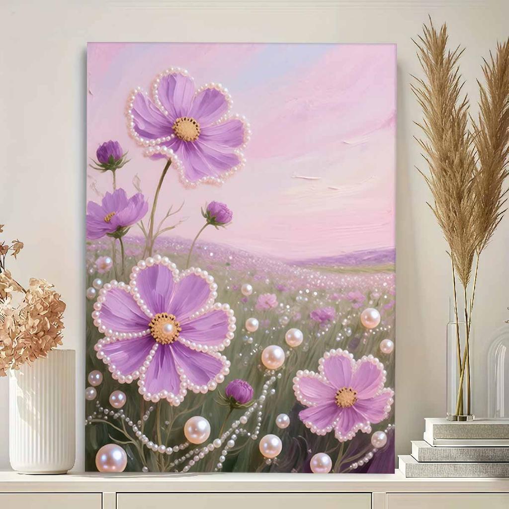 DIY Lavender Pearl Diamond Art Kits Without Frame 30x40cm Gem Art Diamond Painting Kits for Adults/Beginners Gift Idea Home Wall Decor