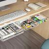 Clear Floating Desk Drawer Organizer – Large Capacity, No Drill Needed, Lightweight & Easy Installation for Home, Office, or Mall Use