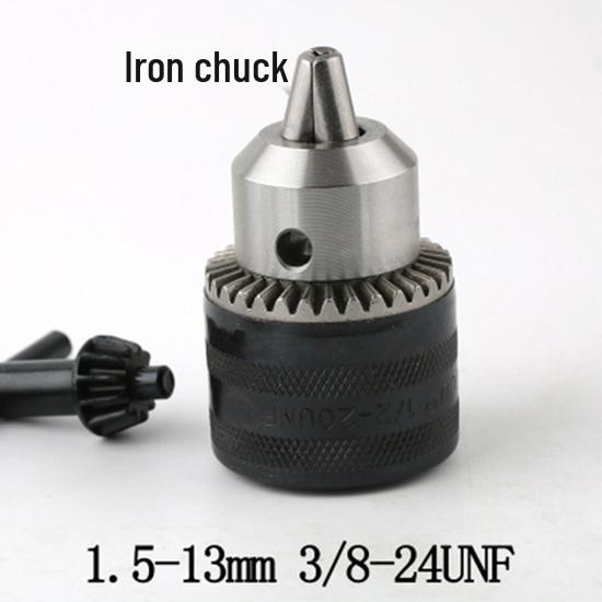 Multi-function Rotary Hammer to Electric Drill Adapter: Round/Square Shank, Four-Flute, Round Head