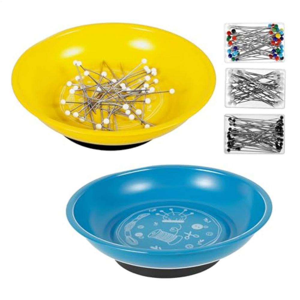 

Magnetic Pin Holder Strong Magnet Pin Holder Needle Cushions Stainless Steel Tray For Hair Clips Quilters Nails Embroidery