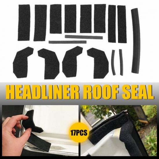 17PCS Interior Accessories Hard Top Seal Kit for 07-17 Jeep Wrangler 68026937AB