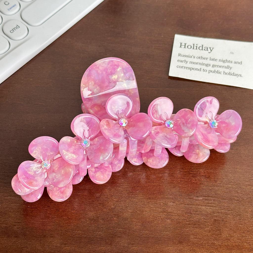 And Stylish Trendy Rhinestone Flower Hair Claw Clip Ideal For Women Fashionforward