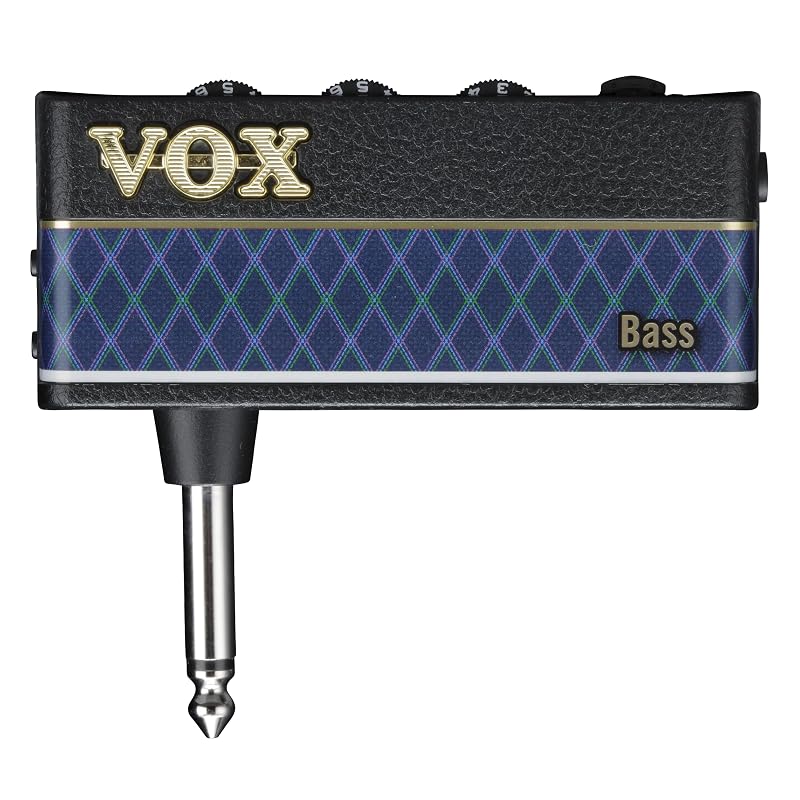 VOX amPlug 3 Bass Headphone Amplifier for Bass: Compact, Cable-Free, Ideal for Home Practice, Battery-Powered, Built-in Effects, Bass Amplifier Sound