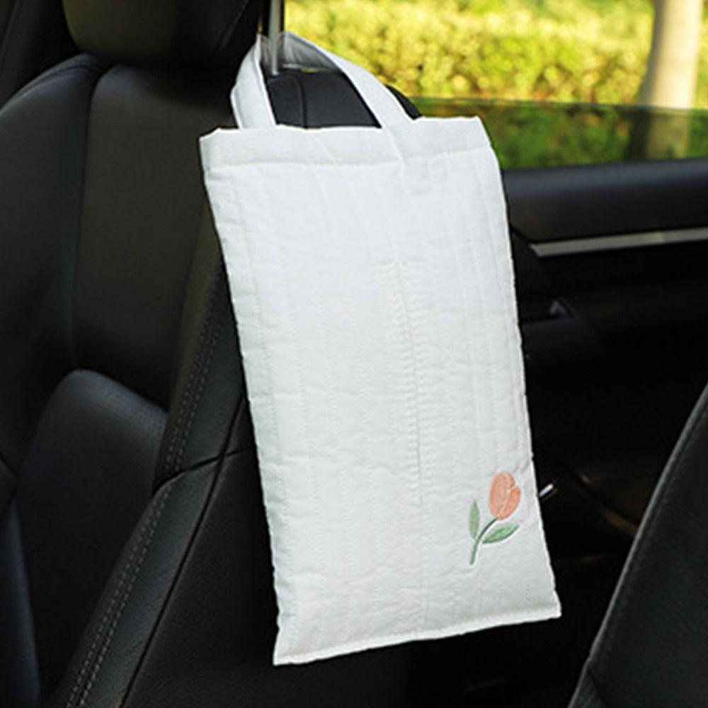 Kawaii Paper Storage Case Universal Hanging Napkin Holder Hanging Car Tissue Box  Home Decoration