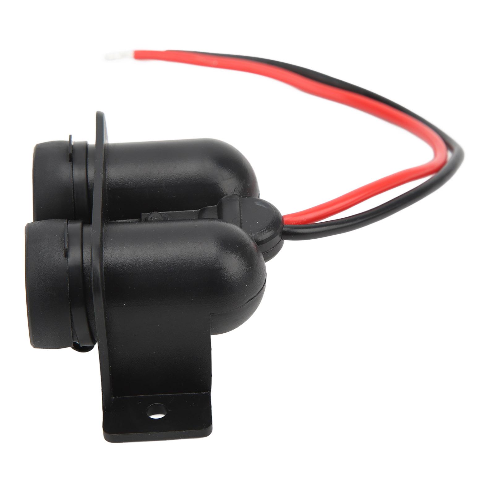 

Dual Hole Cigarette Lighter Socket with 20cm Cable 12V 120W 10A Output for Car Marine Truck ATV RV
