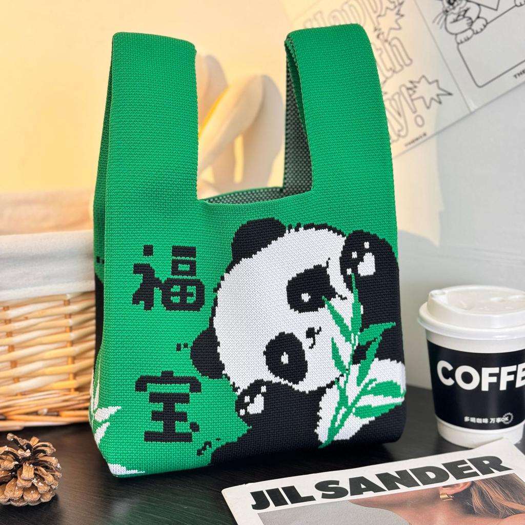 Geantă Tricotată cu Tematică Festivalul Bărcii Dragonului Geantă Cadou pentru Întâlnirea Companiei Geantă de Mână Cadou de Nuntă Geantă Zongzi Geantă Fericită pentru Bomboane