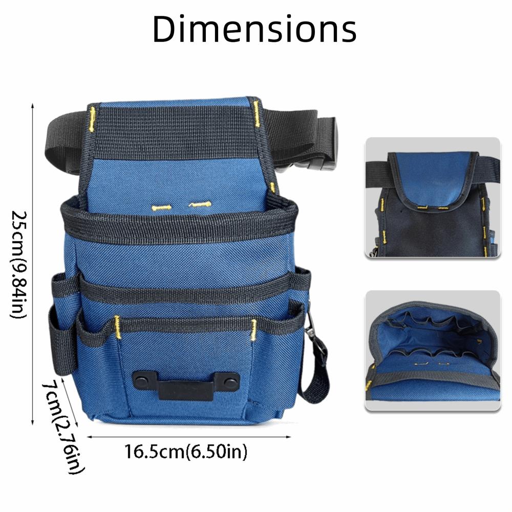 Adjustable Waist Belt Garden Tool Belt Multi-functional Multi-pockets Tool Bag Oxford Cloth Durable Material Tool Storage Bag