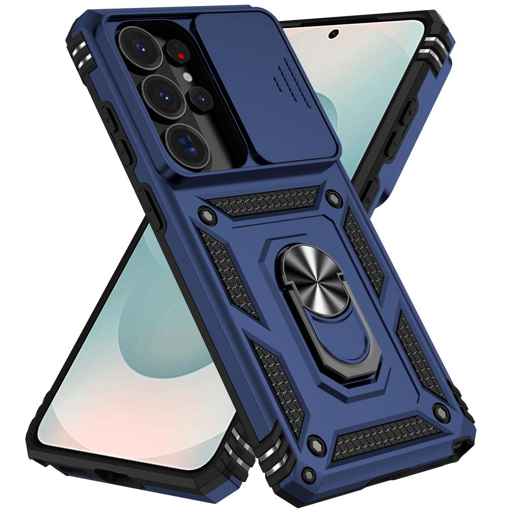 Etui do Samsung Galaxy S26 Ultra PC + TPU Pokrowiec na Telefon z Ochroną Obiektywu Podpórką