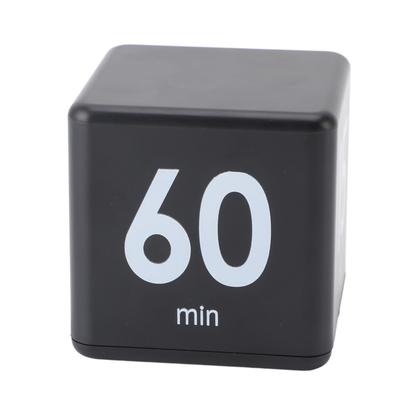 Flip-Timer, 15, 20, 30, 60 Minuten, Schwerkraftsensor, Mini-Countdown-Timer zum Kochen, Lernen, Training, Schwarz