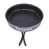 Camping Frying Pan 22cm Non Stick Coating Foldable Handle Outdoor Skillet Cooking Pan for Gas Stove Induction Cooker