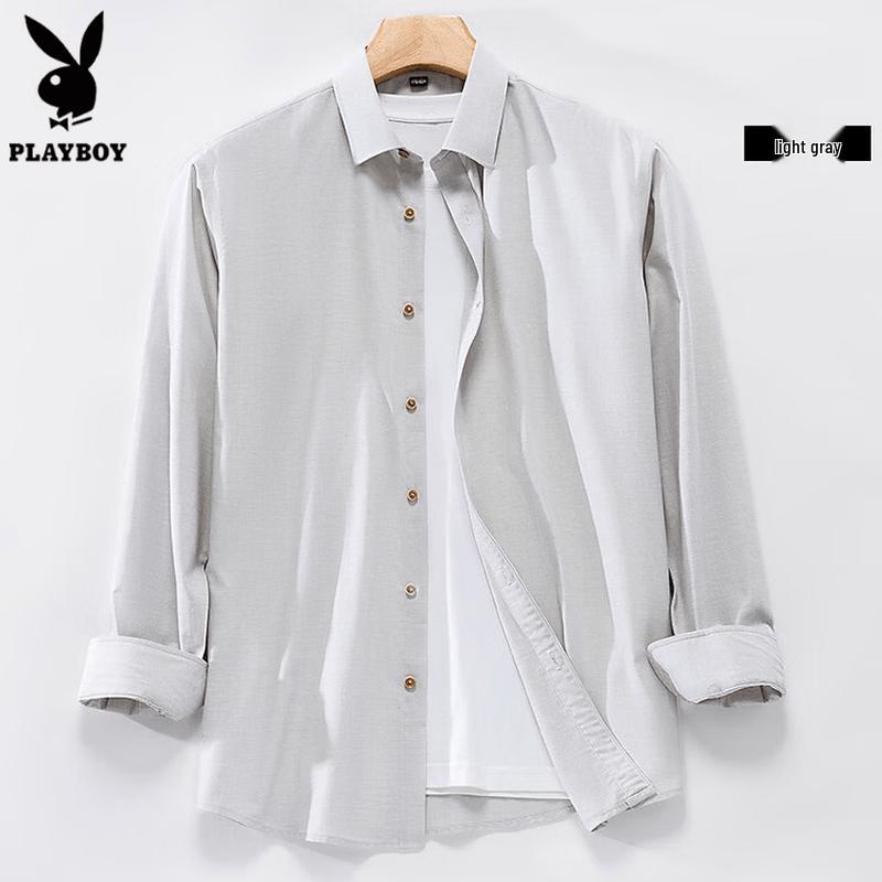 PLAYBOY Men s Linen Blend Casual Short Sleeve Shirt XL