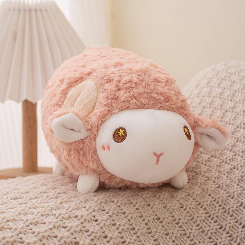 

Cute lying down lamb doll plush toy sheep doll girls accompany soothing throw pillow children s cloth doll 23cm