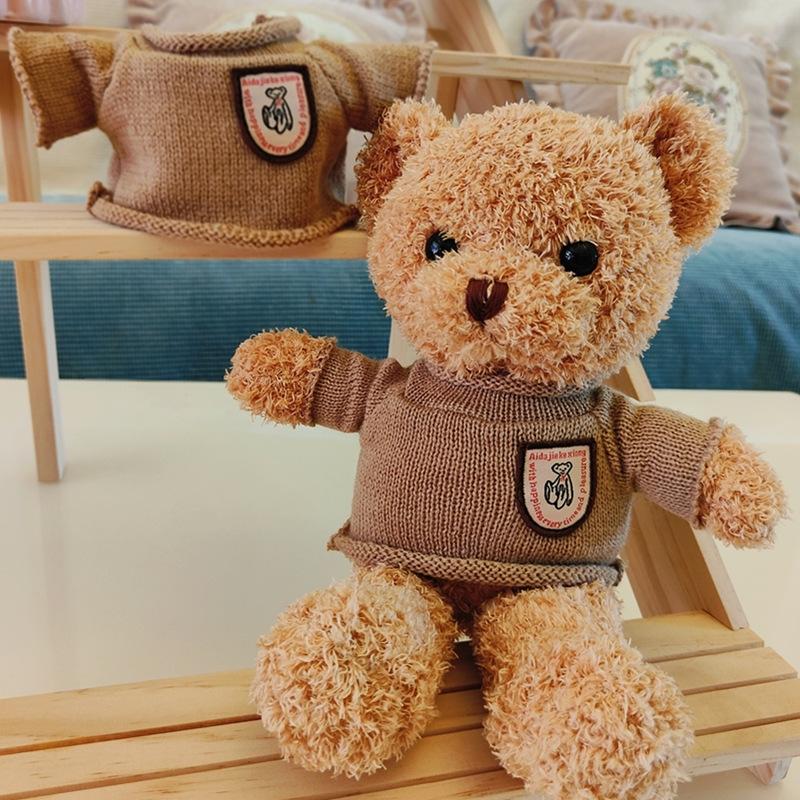 Plush Toy Teddy Bear Doll Plush Toy Doll Gift Animal Bear Doll Gift Throw Pillow