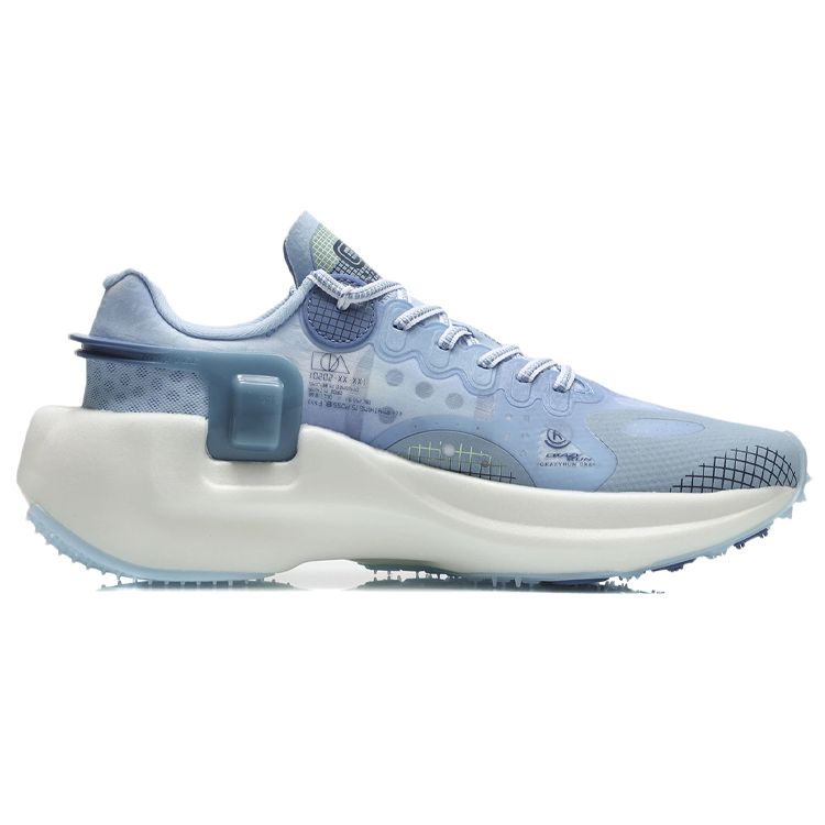 Li Ning Youxia Series Essential Durable Breathable Low-Top Running Shoes Men sneaker Light-Mist-Blue ARHR041-7