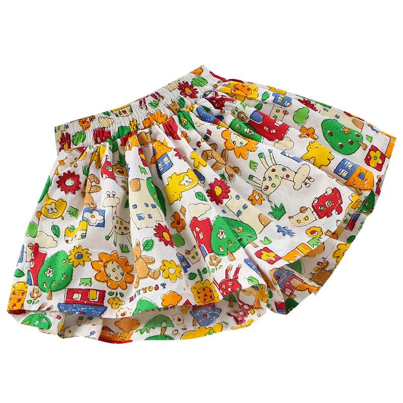 Girls' Floral Cotton Skirt - Summer Bloom Edition