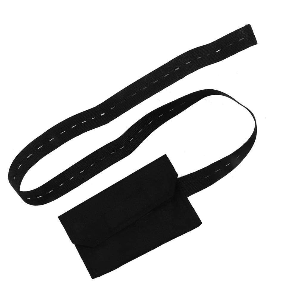 חגורה מתכווננת עם כפתורים לקטטר דיאליזה פריטונאלית הגנה על צינור פריטונאלי של המטופל(שחור )