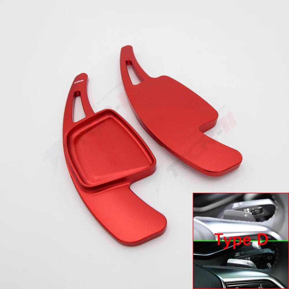 For 2020 2021 A1 A3 A4 A8 S8 D5 A6 S6 C8 A7 S7 C8 Shift Paddle Avant Allroad RS Car Steering Wheel Gear DSG Extend Stickers красный