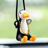 New Cute Duck Car Pendant Dangqiu Car Rearview Mirror Pendant Pendant Car Interior Accessories Women Perfume Handmade Duck