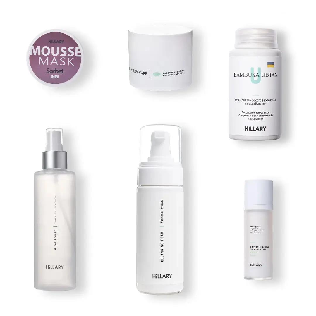 

Набір для догляду за сухою та чутливою шкірою восени Autumn Dry Skin Care Hillary