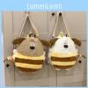 Cute Plush Dog Backpack For Kids And Adults In Khaki And White Ideal For School And Travel