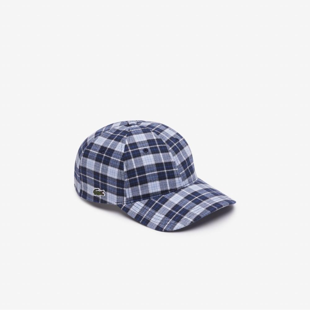 

LACOSTE Мужская кепка в клетку из органического материала RK1494 53N QLI