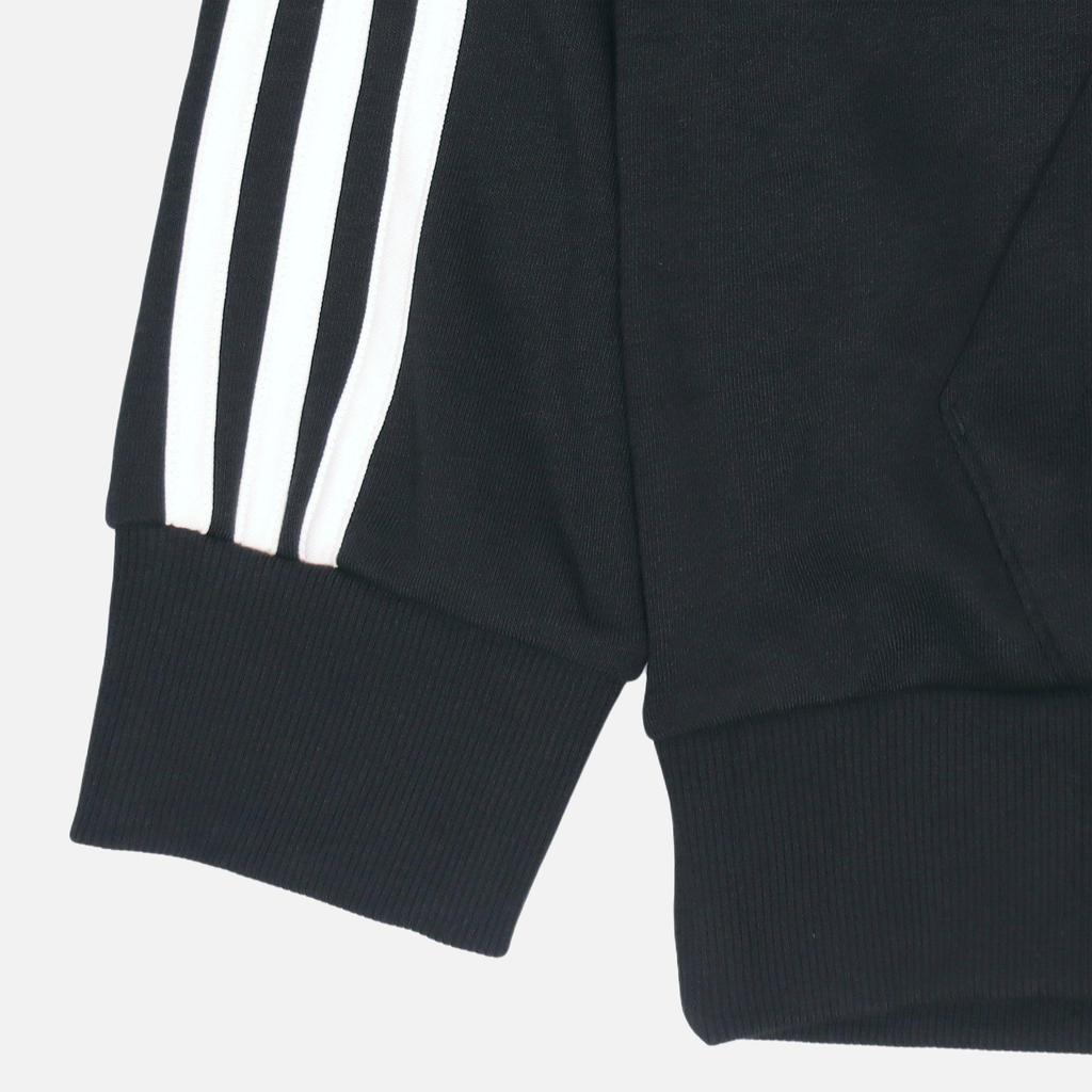 adidas Essentials 3-Stripes Full-Zip Hoodie Black Men's GK9032