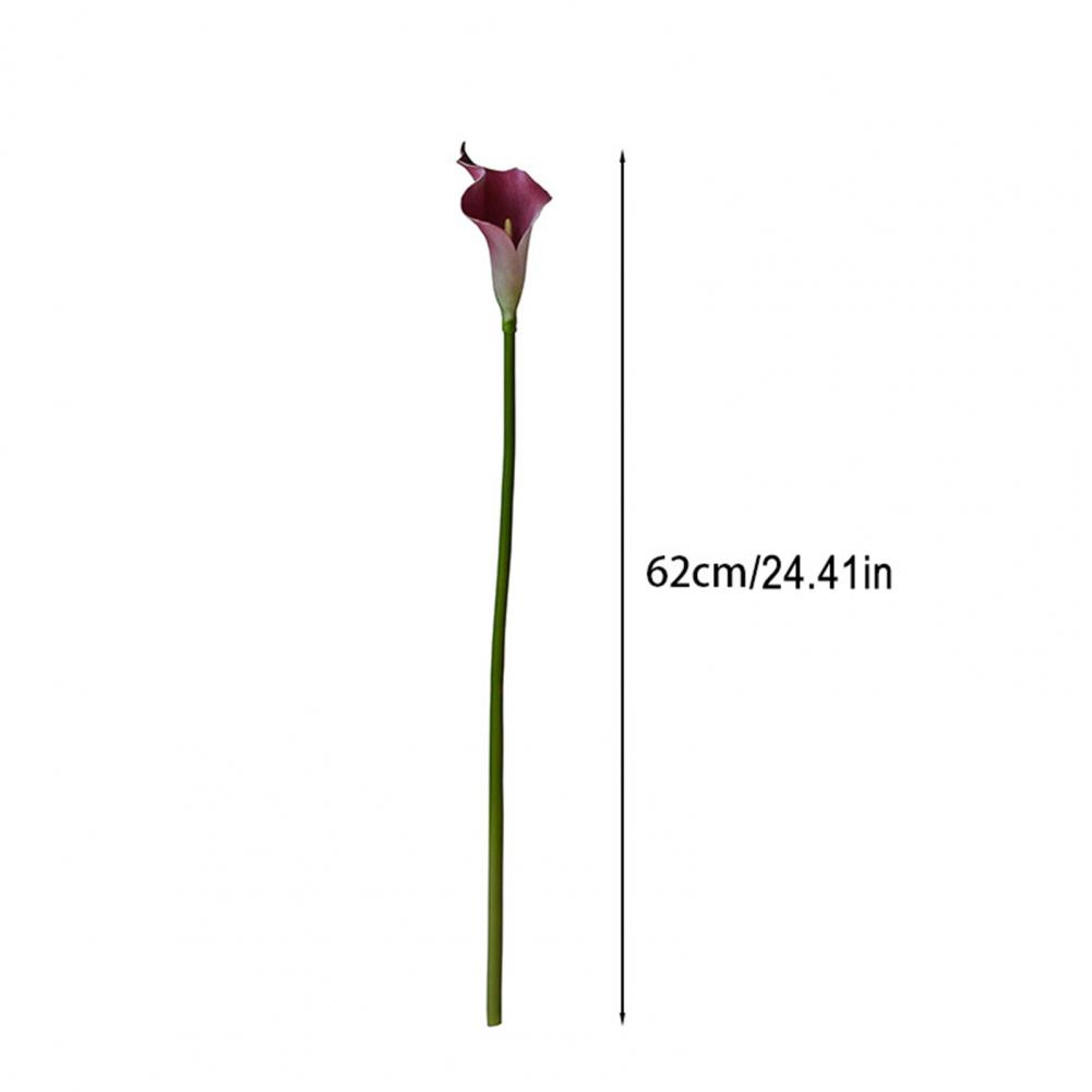 Artificial Calla Lily Flowers Long Stem Fake Flower Bouquet Real Touch Faux Latex Flower for Home Wedding Party Event Decor
