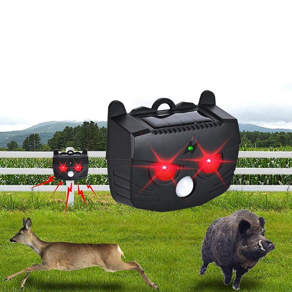 Waterproof Ultrasonic Animal Repeller Infrared Sensing Animal Repellent Device  Coop Protection