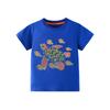 Kinder Kurzarm T-Shirt Cartoon Schildkröte Leuchtet im Dunkeln Rundhals Unterhemd für Jungen Mädchen Frühling Sommer