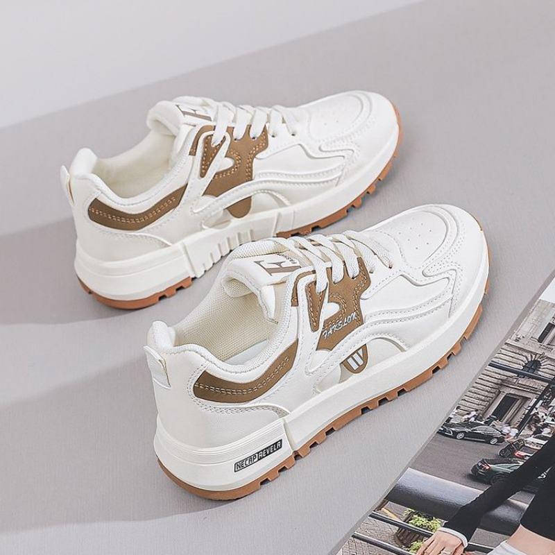 

Спортивная обувь в стиле колледжа, женская, весенняя, новая, универсальная, модная, для бега, белая, повседневная, кроссовки для папы 40 хаки