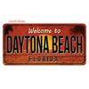 Vintage USA Metal Plates, Retro California 15x30cm Plaque, Florida Metal Tin Sign Poster, Bar, Garage, Gifts, Room Decor WY289