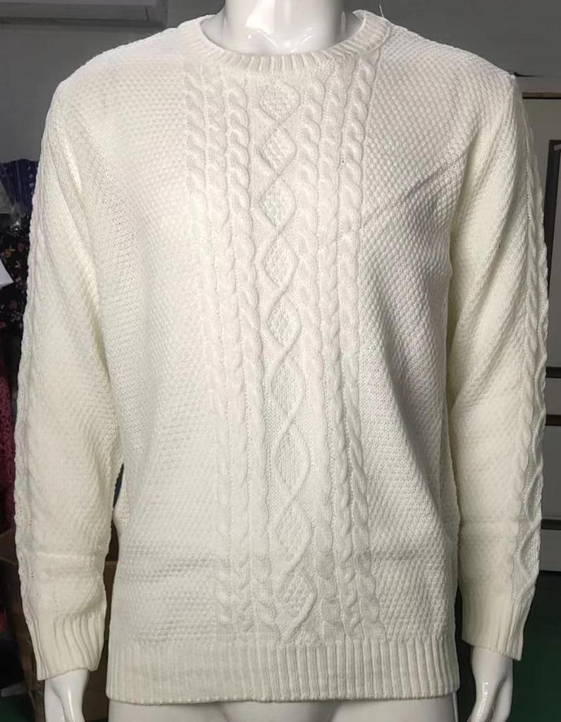 Herren Strickpullover 2025 Herbst/Winter Unifarben Rundhals - Europäischer & Amerikanischer Stil, Große Größen, Langarm