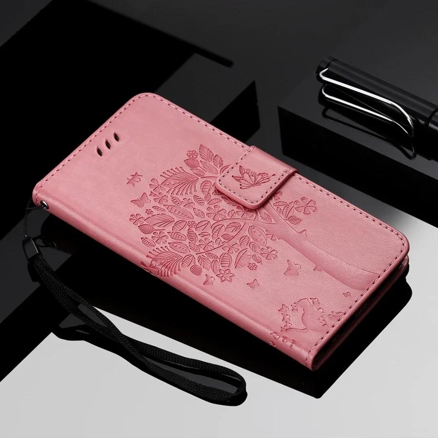 Wallet Tree Embossing Flip Leather Case For Samsung Galaxy A07 A15 A16 A17 A35 A36 A55 A56 S25 Edge S24 S23 S22 S21 Ultra S20 FE