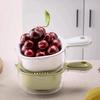 with handle Kitchen Sink Drain Basket Multifunctional Draining Bowl  for Household