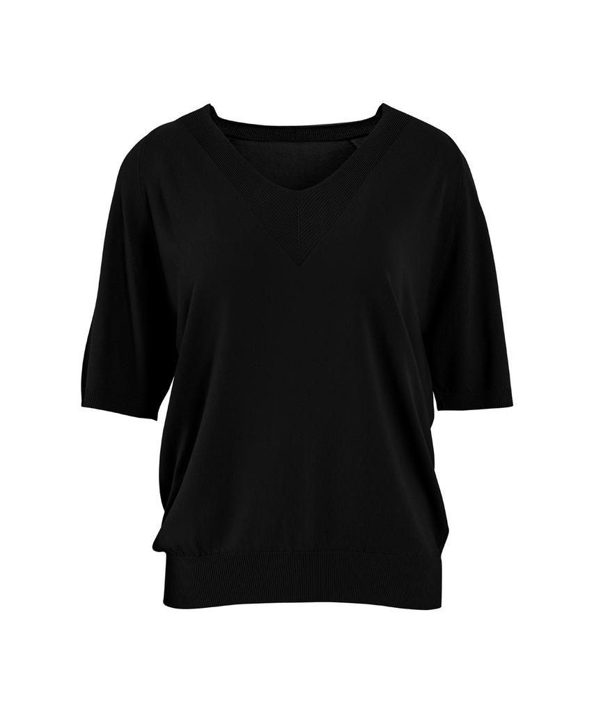 Baseukala Raglan V-Neck Half Sleeve Knitwear (7Colors)