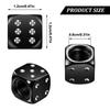 BFR1 DSYCAR 2/8Pcs Aluminum Tire Valve Caps Dice Wheel Stem Tyre Tire Wheel Stem Air Valve Dust Cover for Car Truck Motocycle Bike