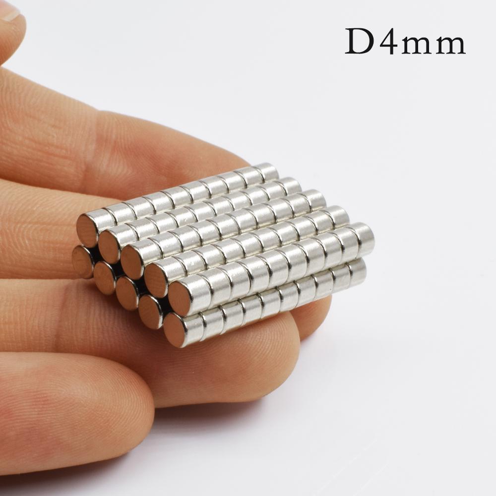 

D4mm Сильные круглые дисковые магниты Редкоземельный неодимовый магнит