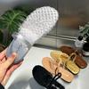 Mode Mode Mesh Atmungsaktiv Damen Pantoletten Hausschuhe Sandalen Schuhe Pantoletten Sommer Strand Weiblich Runde Zehen Damen Flats Hausschuhe Schuhe