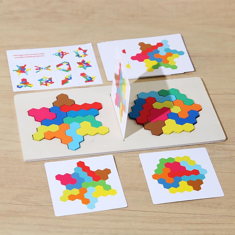 Holz-Lern-Zwei-Spieler-Puzzle für Kinder Logisches Denken Eltern-Kind-Spiel