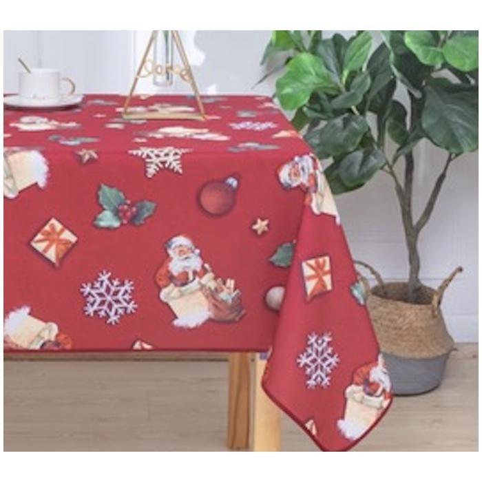 Nappes - PROMO LINGE - Polyester - 150x240cm - rouge