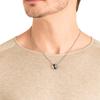 Swarovski Alto Three Ring Lucky Charm Bead Necklace Unisex Necklace Gray 5427142
