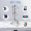 ANDCHI Controller Stand, 3-Tier Headphone Stand, Storage, Game Controller Stand, Desktop Stand, Non-Slip, Compatible with PS5, PS4, and Switch