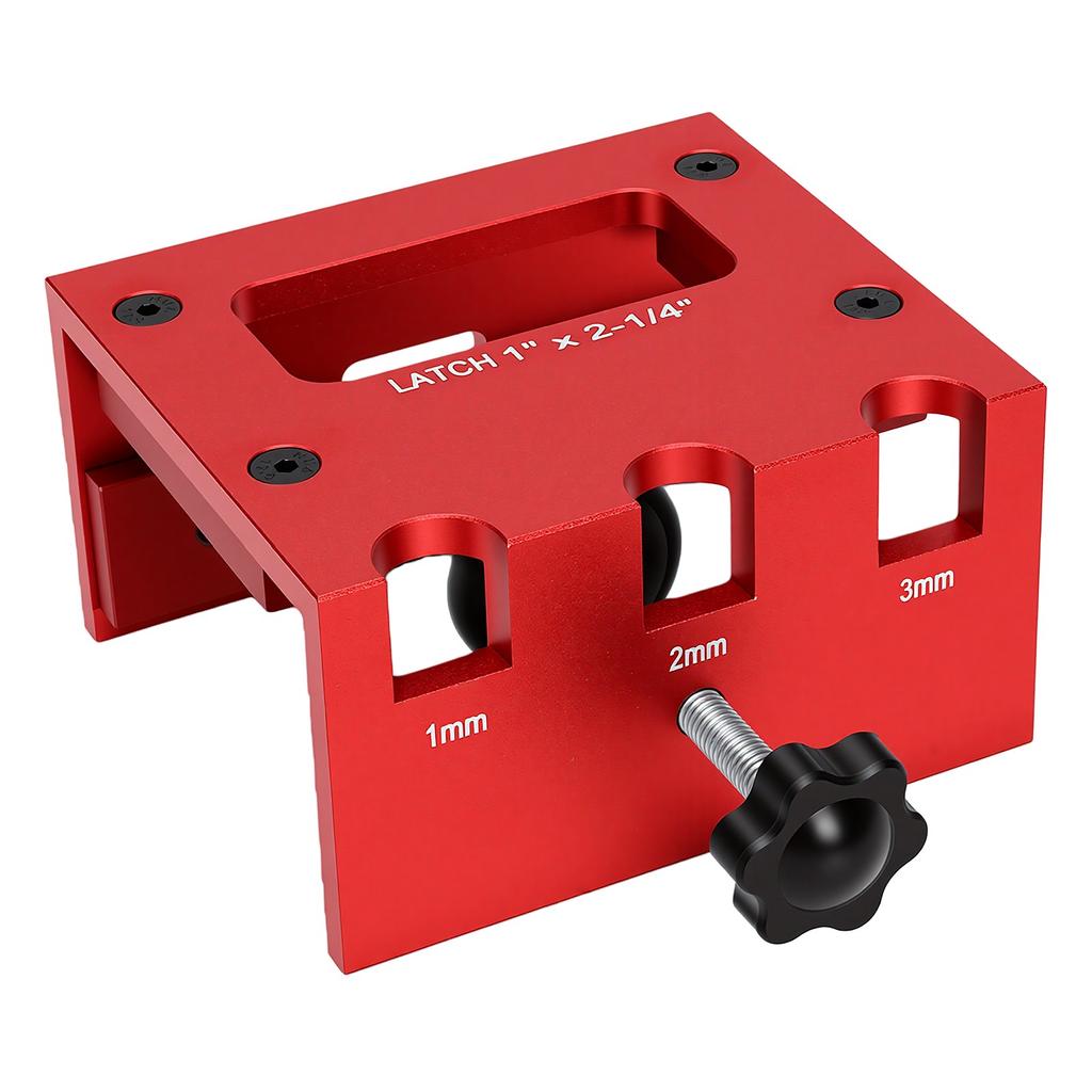 Strumento per Incassare Serratura Porta per Fresatrice 1 Pollicex2 1 4 Pollice Staffa per Serratura Porta Montaggio a Morsetto su Porta Lega di Alluminio per 1 3 8 Pollice 1 3 4