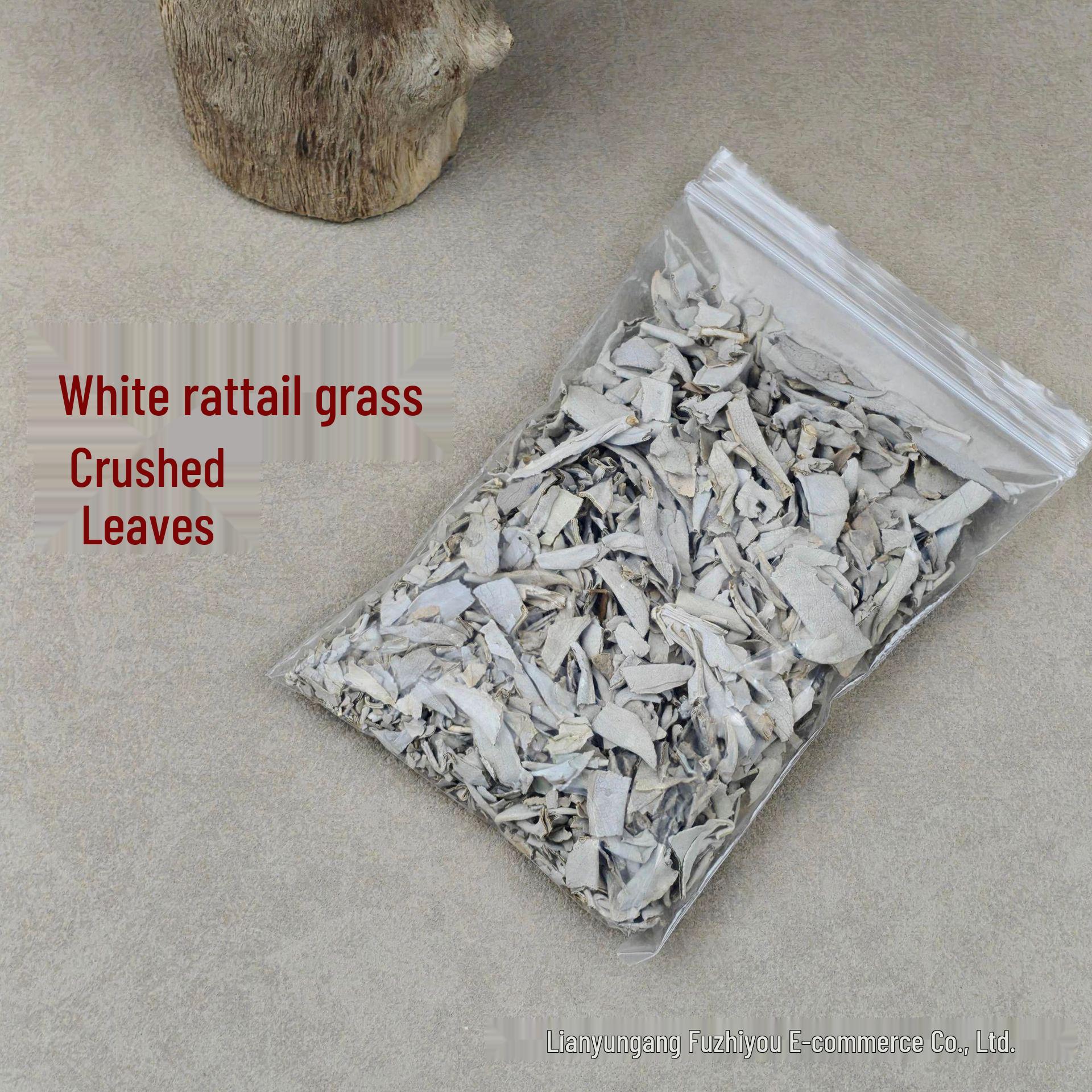 White Sage Crushed Leaves Diffuser: Natural Herbal Incense for Meditation and Crystal Demagnetization