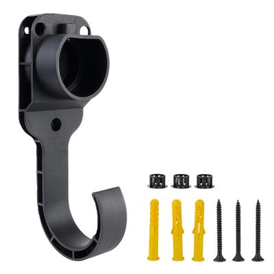 Accesorios de coche para conector tipo 2, Enchufe europeo para Carga de coche eléctrico, soporte de montaje en pared, cargador EV, soporte de Cable, toma para cabezal de pistola
