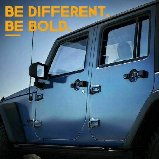 For Jeep Wrangler JK 2Door 2007-2018 Black Exterior Replacement Door Handle Kits