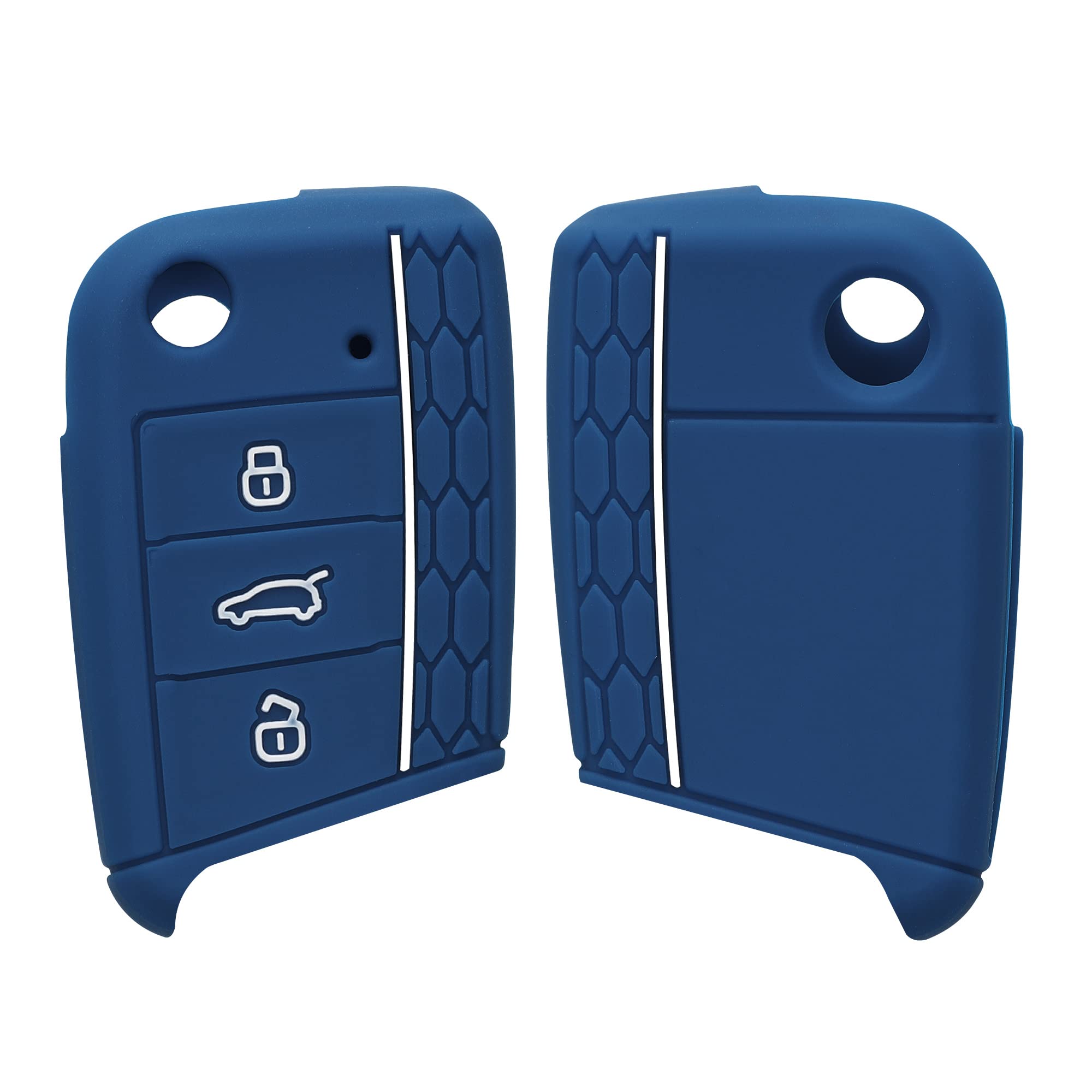 kwmobile Key Cover VW Golf 7 MK7 3-Button Car Key M синий