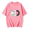 2026 Summer Hello Kitty Cartoon Printed Short Sleeve Pure Cotton Tshirt Womens Family Matching Outfits Classic Fashion Tee Top