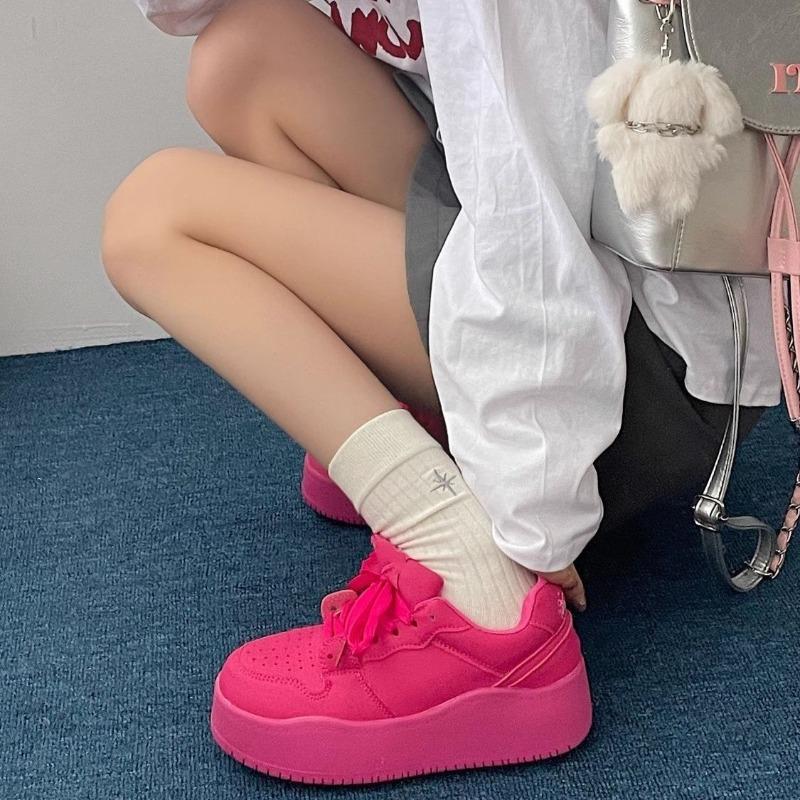 Board Shoes Autumn and Winter New Thick-soled Dopamine Yellow Casual Shoes To Increase the Height of Leisure Sports